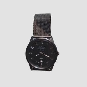 Skagen black stainless steel